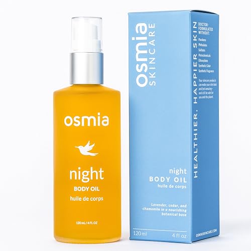 Night Body Oil with Lavender & Kukui Oil - 4 Fl Oz | Nourishing & Soothing Skin Care