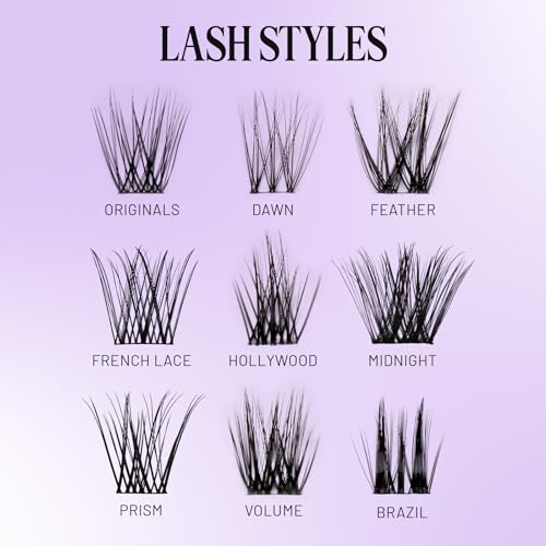 Lilac St Wispy Lash Clusters for DIY Lash Extensions - 14mm, 3 Pack