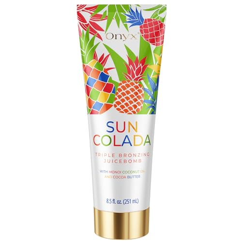 Onyx Suncolada Bronzing Lotion for Tanning Bed - Deep, Hydrating 8.5 Fl Oz
