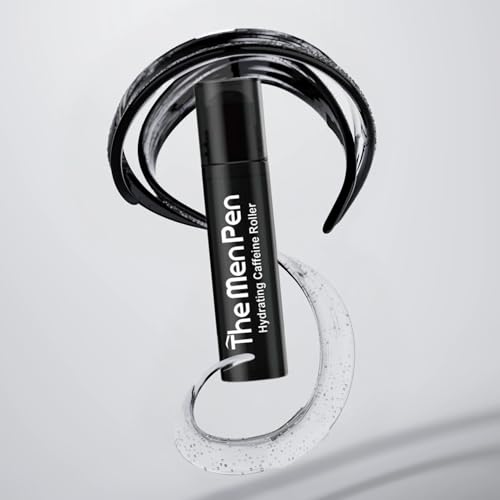 Men Pen Eye Revival Duo Caffeine Roller & Peptide Patches for Puffiness Dark Circles