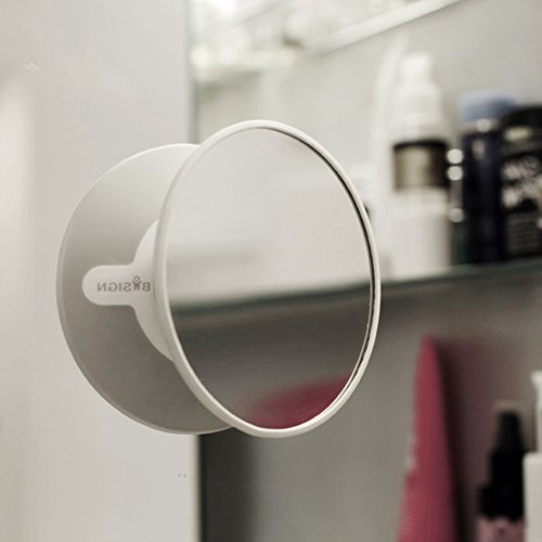 Cosmetic Mirror 15 x Magnification with Magnetic Extension Bar, Black