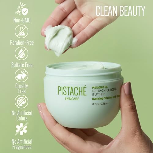 Hydrating Pistachio Body Cream with Vitamin E - Whipped 8oz
