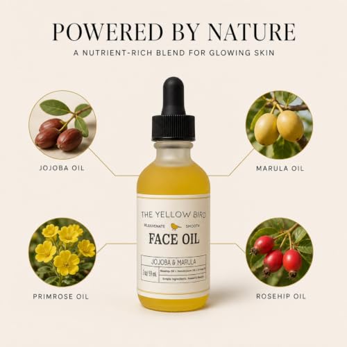 Marula & Jojoba Face Oil for Gua Sha & Dermaplaning - Lightweight, 2 oz