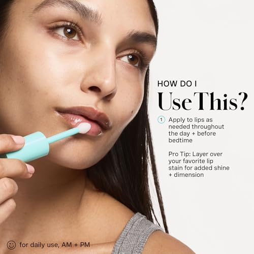 Kate Somerville Pro-Collagen Lip Oil Elixir ? Hydrating Lip Balm for Plump, Glossy Lips, Clear No-Tint Formula, 0.24 Fl Oz