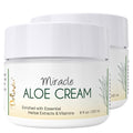 Unscented Miracle Aloe Moisturizer 16oz - Face & Body Hydrating Lotion with Vitamin E - 2 Pack