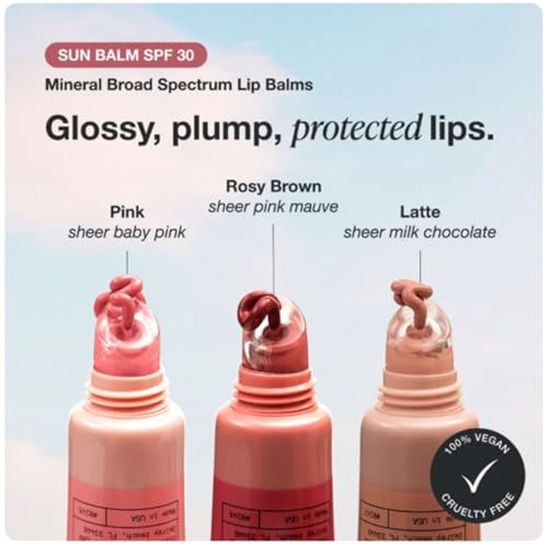 INNBEAUTY Project Sun Balm Mineral SPF 30 Lip Balm with Tint, Pink Shade, 0.6 OZ (17ml)