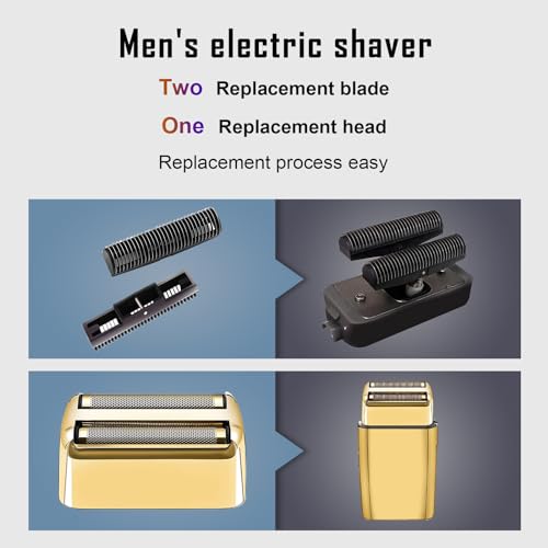 FXFS2G/FXFS2 Replacement Foil & Cutters 4-Piece Pack for BaBylissPRO Shaver Golden-4PCS