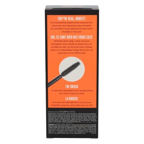 Benefit Cosmetics They're Real Beyond Mascara Duo Set Black, 0.3 Ounce (Pack of 2)