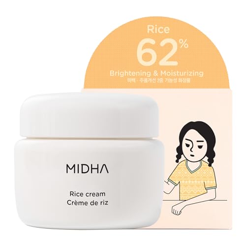 Deep Hydrating Rice Cream for Skin Barrier Support - Moisturizer with Glow-Enhancing Finish