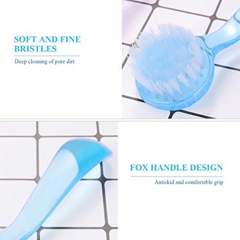 ARTIBETTER Facial Scrubber Exfoliating Face Brush Set with Cap 8 Pcs Manual Face Brush for Deep Pore Cleansing Makeup Removal and Skin Massage