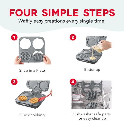 MultiMaker Family Mini Maker System with 10 Removable Plates for Breakfast & Beyond
