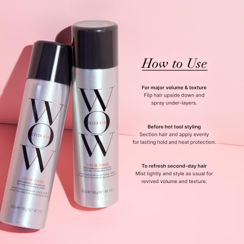 COLOR WOW Style on Steroids Texturizing Hair Spray 7 oz - Instant Volume & Texture