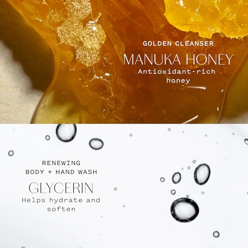 Keys Soulcare Face + Body Cleanse Bundle, Includes Golden Cleaser & Renewing Body & Hand Wash, Soothes Skin, Gently Removes Dirt, Makeup + Impurities