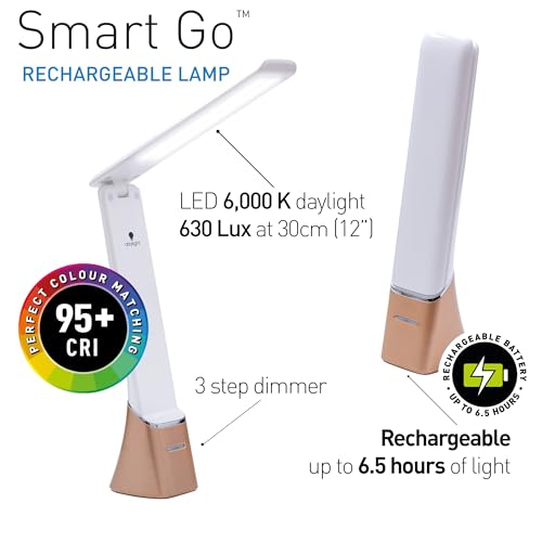 Daylight Portable LED Lamp for Reading Light Therapy & Crafts