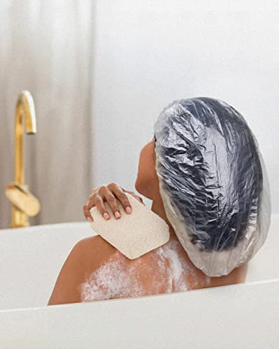 50Pcs XXL Disposable Shower Caps for Long Hair Braids Dreadlocks & Locs - Stretch to 26 Inches
