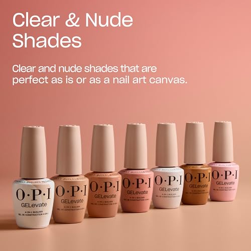 OPI GeLevate 4-in-1 Nail Builder Gel - Flawless Finish, 0.5 Fl Oz