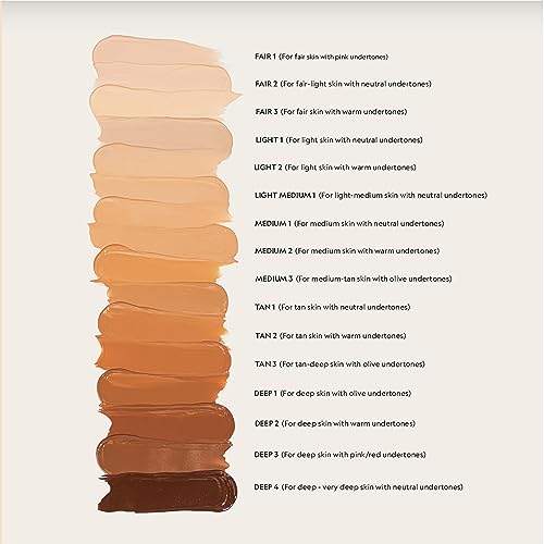 YENSA Serum Foundation Makeup - Super Silk Full Coverage Foundation Enriched with Peptides, Vitamin C & Ferulic Acid to Help Reduce Fine Lines, Wrinkles & Dark Circles - Light 1 (1 oz)