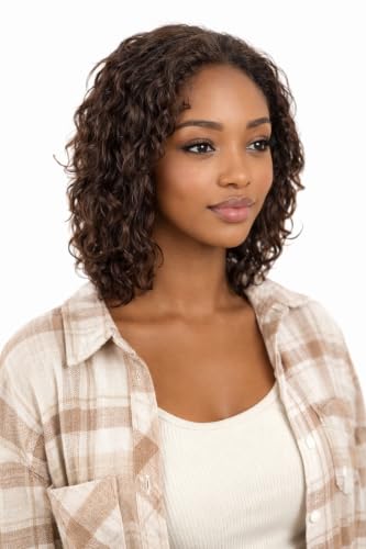 12 Inch Ombre Wet and Wavy Human Hair Lace Front Wig FS4/27 - T Part Variation
