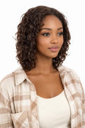 12 Inch Ombre Wet and Wavy Human Hair Lace Front Wig FS4/27 - T Part Variation