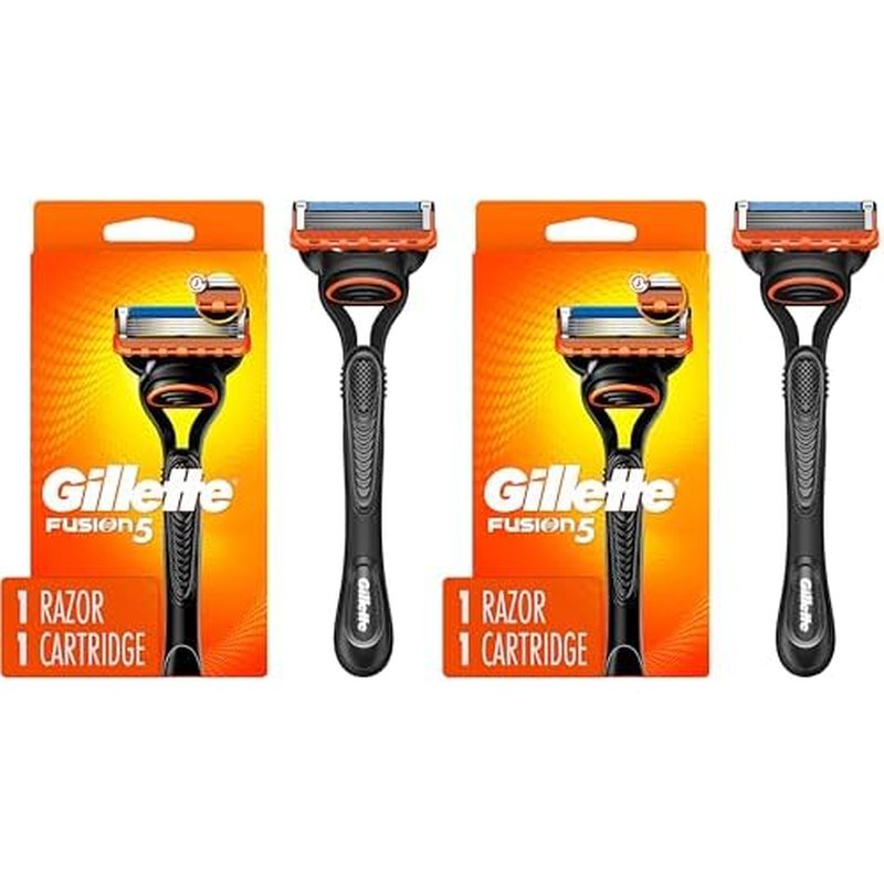 Gillette Fusion5 Men?¢æ¢âs Razor Handle + 1 Blade Refill (Pack of 2)