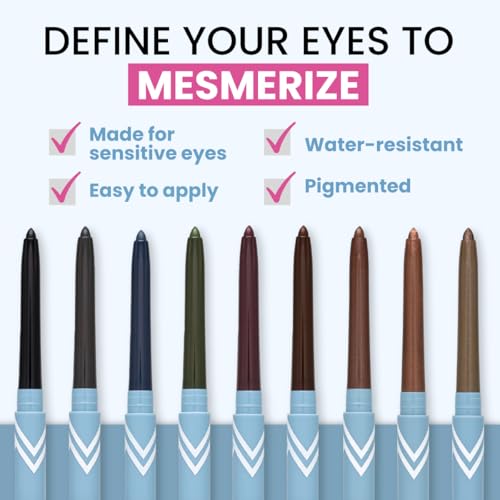 PrimeEyes Glide Eyeliner for Mature Women - Mulberry - Water-Resistant & Smudge-Proof