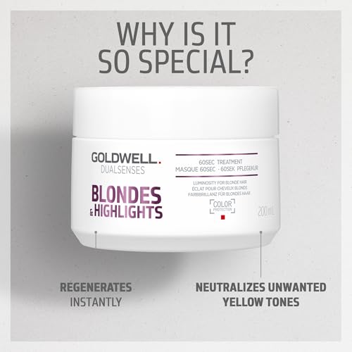 Goldwell Dualsenses Blondes & Highlights Anti-Yellow 60sec Treatment 6.8oz, 200mL