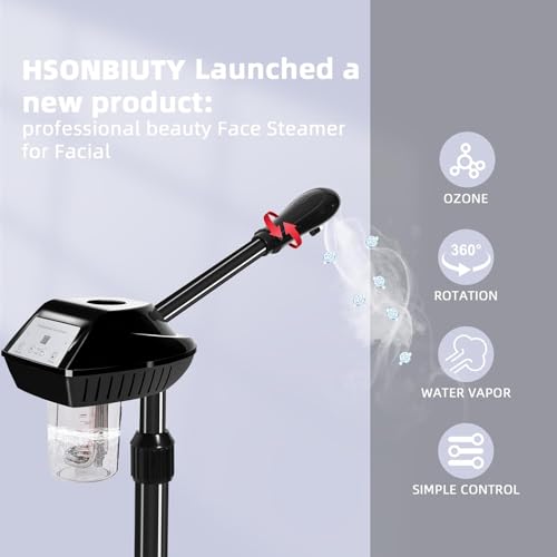 Facial Steamer Professional on Wheels - Medium FS-02 Black