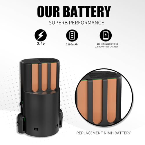 BLOTMS 2-Pack Replacement Battery for Wahl Arco SE Pet Clippers – Rechargeable NiMH, 2.4V 2100mAh