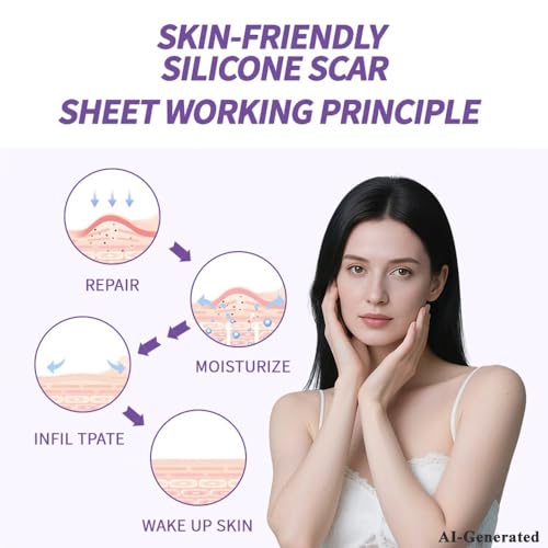 Medical Grade Silicone Scar Sheets - Reusable 1.6" x 60" Scar Removal Tape with Natural Variant