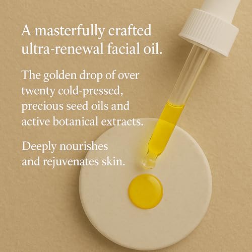 Camellia Radiance Face Serum, Ultra-Renewal Oil with Rose & Botanicals, Anti-Aging & Repair, for Normal/Dry/Combination/Mature Skin, Lightweight & Fast-Absorbing