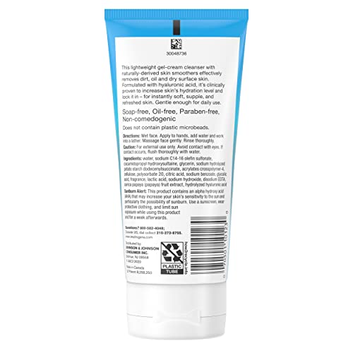 Neutrogena Hydro Boost Exfoliating Facial Cleanser - 5 Oz Pack of 3 - Signature Scent