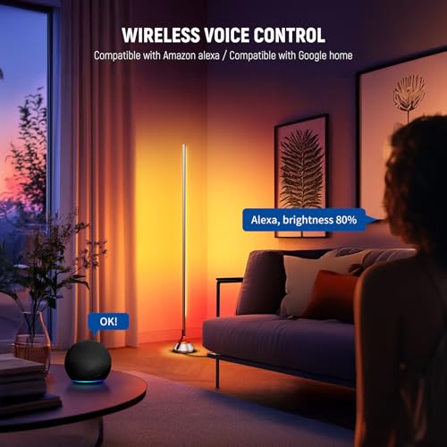 NEEWER NF01 Smart RGB IC W Floor Lamp - 1500lm Dimmable LED Corner Light