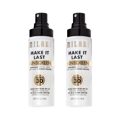 Milani Sunscreen Setting Spray SPF 30 2-Pack - Makeup & Face Protection