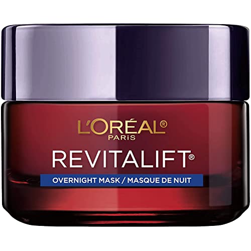 Revitalift Anti-Aging Overnight Face Mask with Pro-Retinol & Hyaluronic Acid – Reduces Wrinkles & Brightens Skin 1.7 Oz