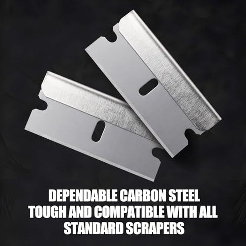 1200 Pcs Single Edge Razor Blades Industrial Straight Edge Replacement Scraper Box Cutter Glass Paint Scraper Blades for Removing Stickers Decals Labels
