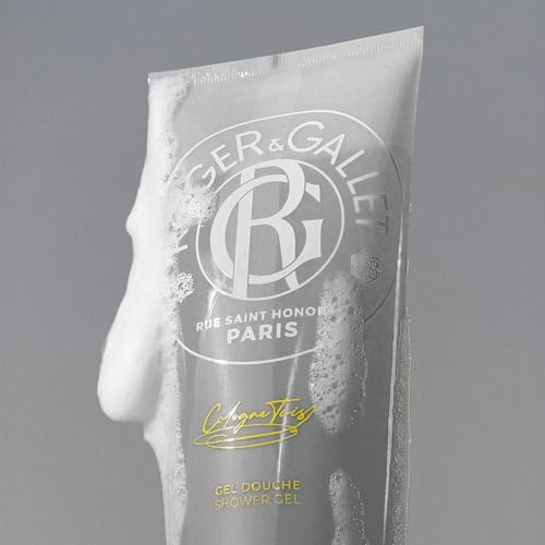 ROGER & GALLET | Cologne Twist Bath & Shower Gel | Fresh Citrus & Aromatic Herbal Scented Mens Shower Gel (6.6 oz)