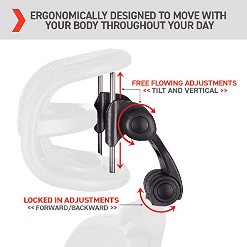 Ergonomic Headrest for Herman Miller Aeron Chair - Carbon, H3 Model