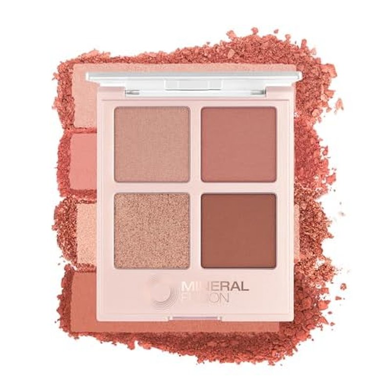 Mineral Fusion Eyeshadow Palette | Vegan Eye Makeup with Matte, Satin, and Shimmer Finishes | Natural, Lightweight Formula (Summer Vacation)