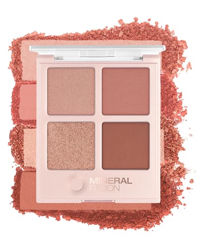 Mineral Fusion Eyeshadow Palette Summer Vacation 0.25 Oz - Vegan, Long-Lasting Shades