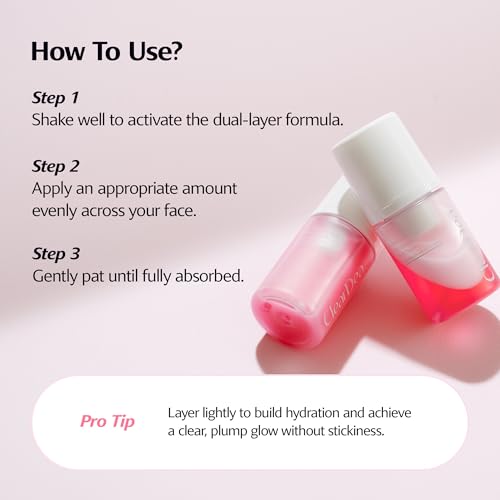 ClearDea Mucin Mineral Vita Bubble Essence Duo with Micro-Bubble Formula & 2-in-1 Toner Serum – Glass Skin, 2.03 Fl Oz (Variation 1)