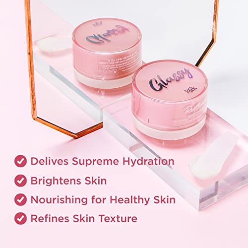 TOUCH IN SOL Glassy Skin Balm Primer - Hydrating Face Moisturizer with Shea & Rose Water, 1.05 oz