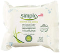 Unscented Facial Wipes Micellar Cleansing Wipes for Sensitive Skin - Pack of 6, 25 Count Each