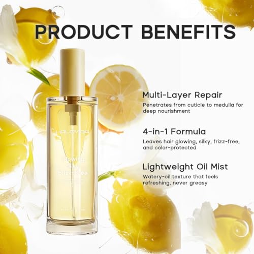 Hair Oil for Frizz Control & Heat Protection - Nourishing Hair Treatment
