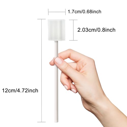 Disposable Mouth Swabs Sponge - Sterile Oral Cleaning, 250 Pieces - White - Variation of THIS listing