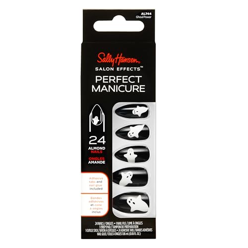 Sally Hansen Salon Effects¢ç Perfect Manicure, Ghoul Power, Press On Nails, Non-Damaging Adhesive Tabs, File, and Alcohol Pad Included