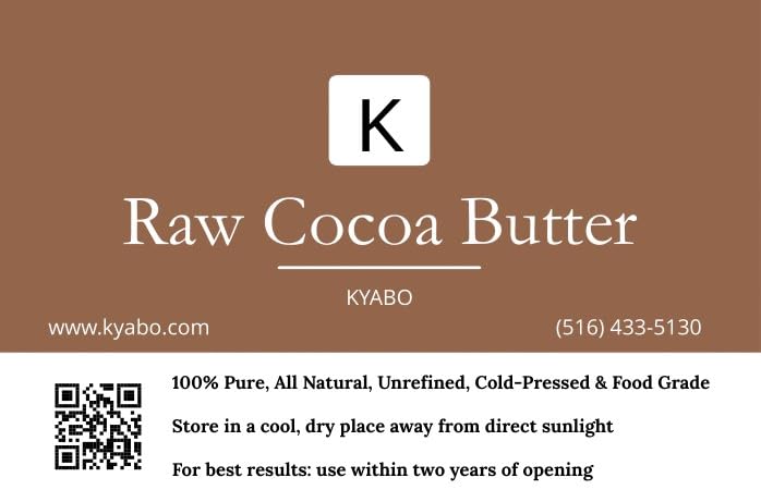 Organic Cocoa Butter 3lb - Natural Skin & Hair Moisturizer for DIY Crafts