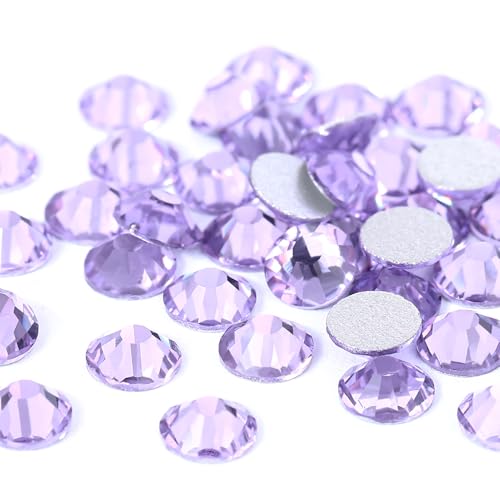 Novani Lavender Rhinestones SS20 1440pcs Glass Flatback Crystals for Crafts and DIY