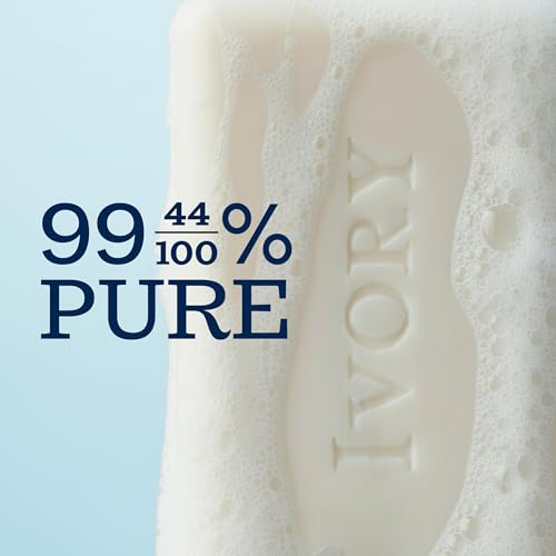 Ivory Gentle Bar Soap Pack of 100 - Original Scent, 3.1 oz, Plant-Based, Hypoallergenic