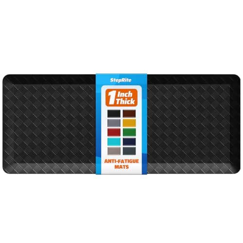 1-Inch Thick Water-Resistant Kitchen Mat - Non-Slip Support for Floor, Black, 48 x 20 Inches (Variation of THIS listing)