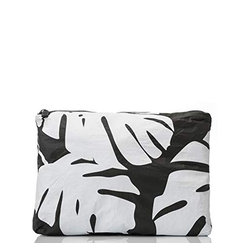 ALOHA Collection Mid Pouch, Lightweight, Packable, & Splash-Proof Pouch for Travel, Makeup, Toiletries, Organization, Gym, Pool & Beach. Easy to Clean Material. (11" x 8.5")